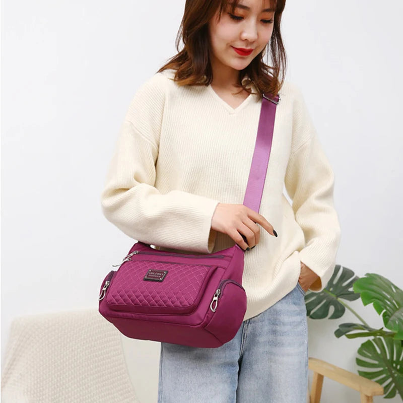 Fashion Women Casual Shoulder Handbags Lightweight Waterproof Oxford Package Female Large Capacity Travel Crossbody Bag