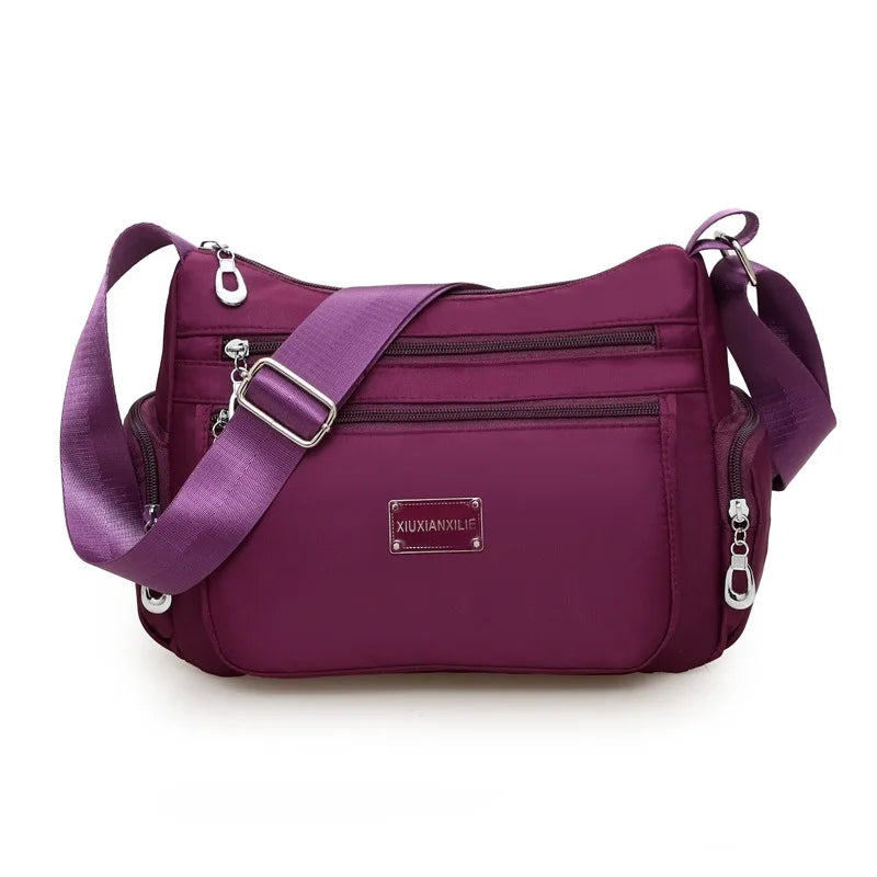 Women Casual Bolsos Messenger Bag Waterproof Nylon Shoulder Bag Large Capacity Mom Handbags Tote Crossbody Pack sac a main Purse