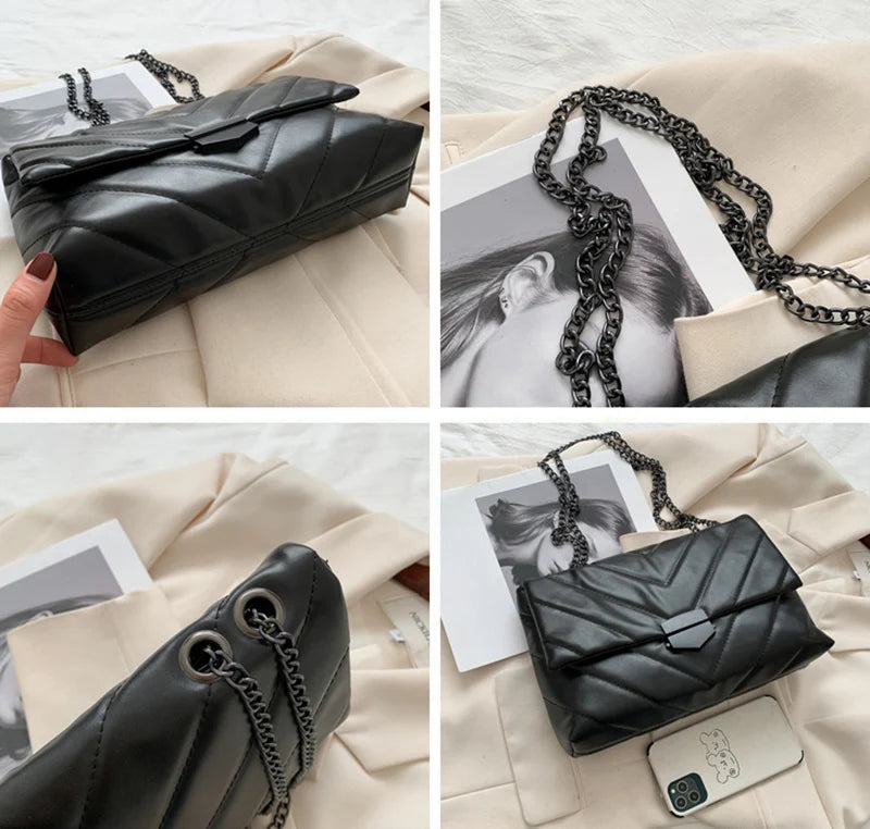 Small PU Leather Crossbody Bags for Women New Trend Hand Bag Women's Branded Trending Shoulder Handbags