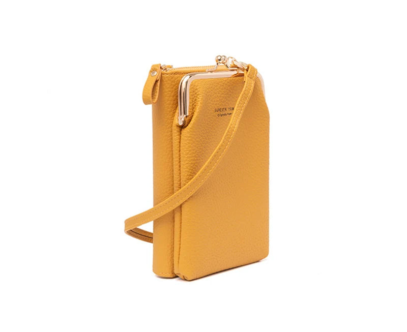 Fashion New Large Capacity Phone Purse for Women PU Leather Crossbody Shoulder Bag Pouch Female Casual Handbag Pack