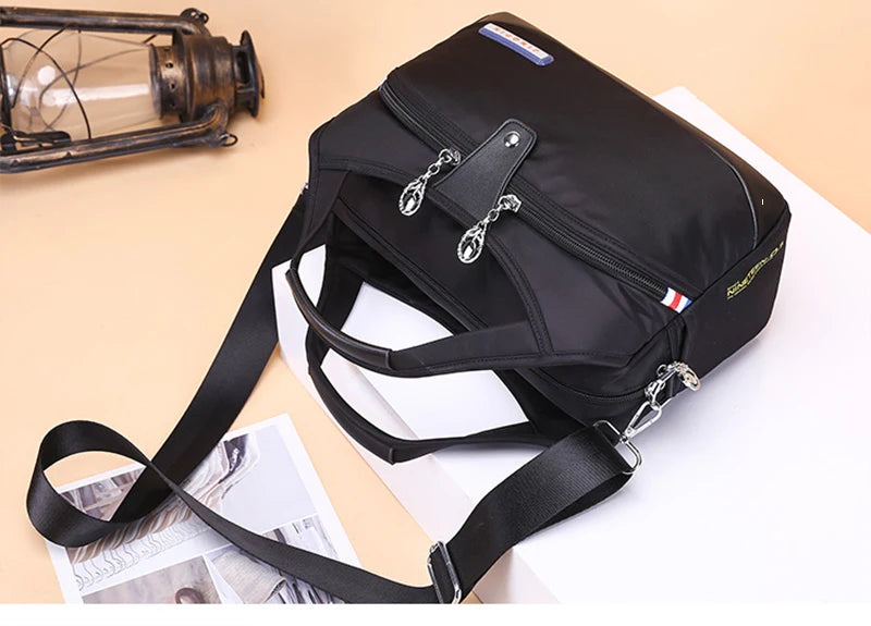Women Crossbody Bags Large-Capacity Oxford Cloth Sling Crossbody Bag Waterproof Anti-Theft Female Travel Shopper Mommy Hand Bag