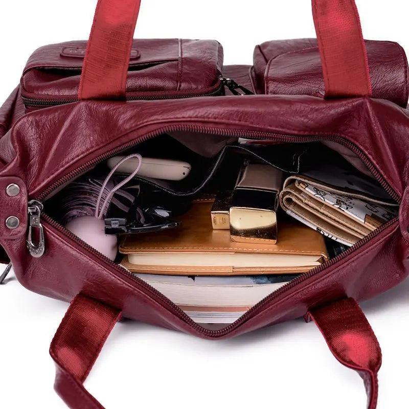 Luxury Shopping Handbags Female Shoulder Bags Designer PU Leather Crossbody Bags for Women Large Capacity Messenger Bag Totes