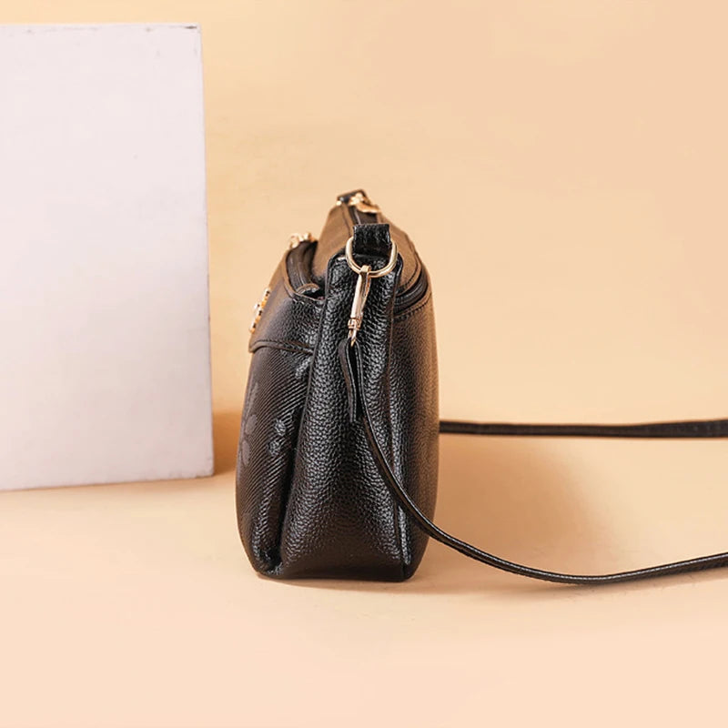 Retro Printing Crossbody Bag Women's Handbag Multifunction Shoulder Messenger S hopping Cellphone Purse Lady Mommy Bag  feminin