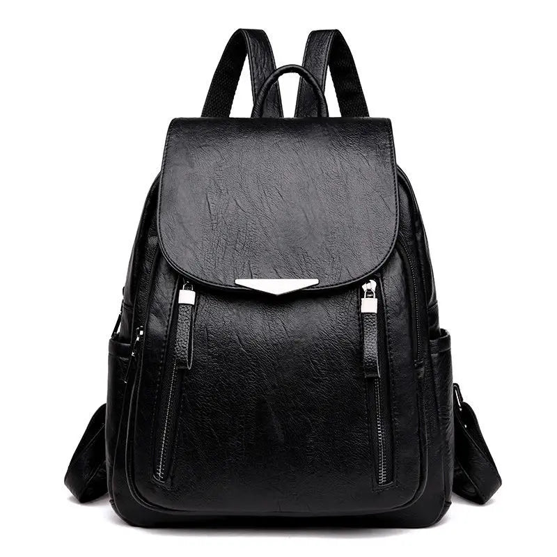 Women's Backpack Travel Large Backpack PU Leather Handbag Schoolbag For Girls Female Shoulder Back mochila