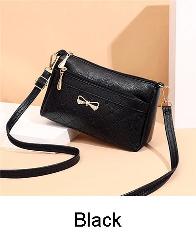 Women Bowknot Leather Small Handbags Female Shoulder Crossbody Bag High Quality Ladies Messenger Purse Tote