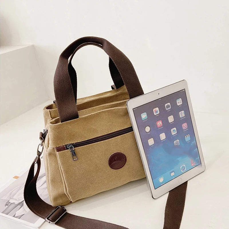 Women Casual Handbags Canvas Crossbody Bag for Woman Big Capacity Shoulder Tote Female Shopping Designer Messenger Bags bolso