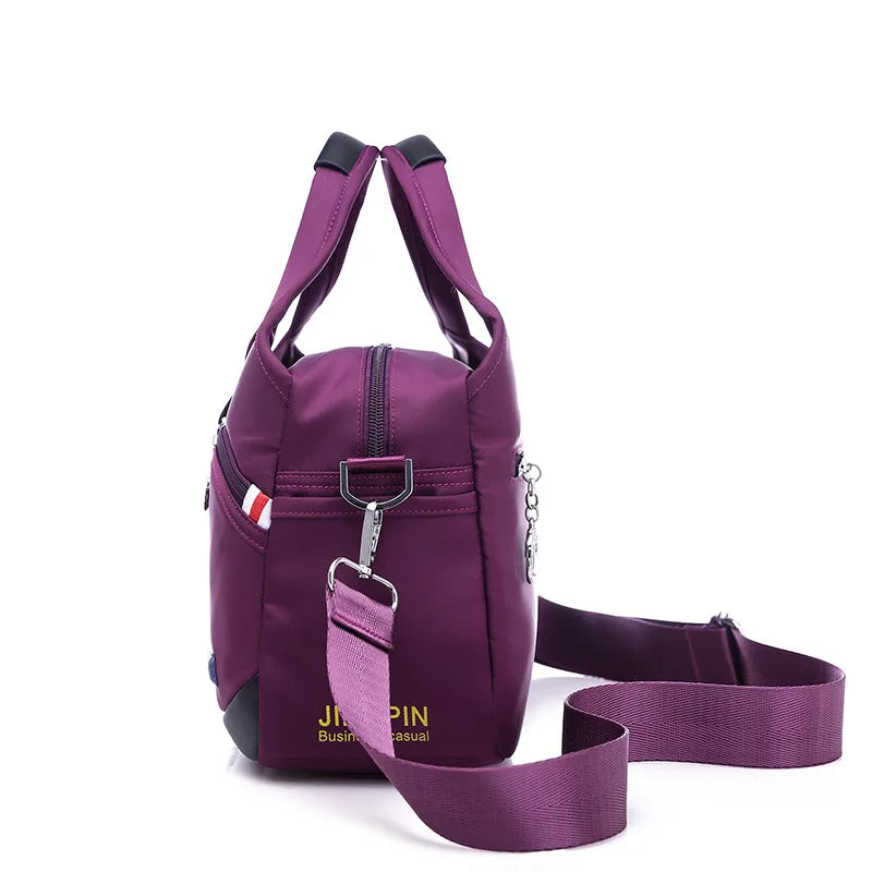 Women Crossbody Bags Large-Capacity Oxford Cloth Sling Crossbody Bag Waterproof Anti-Theft Female Travel Shopper Mommy Hand Bag