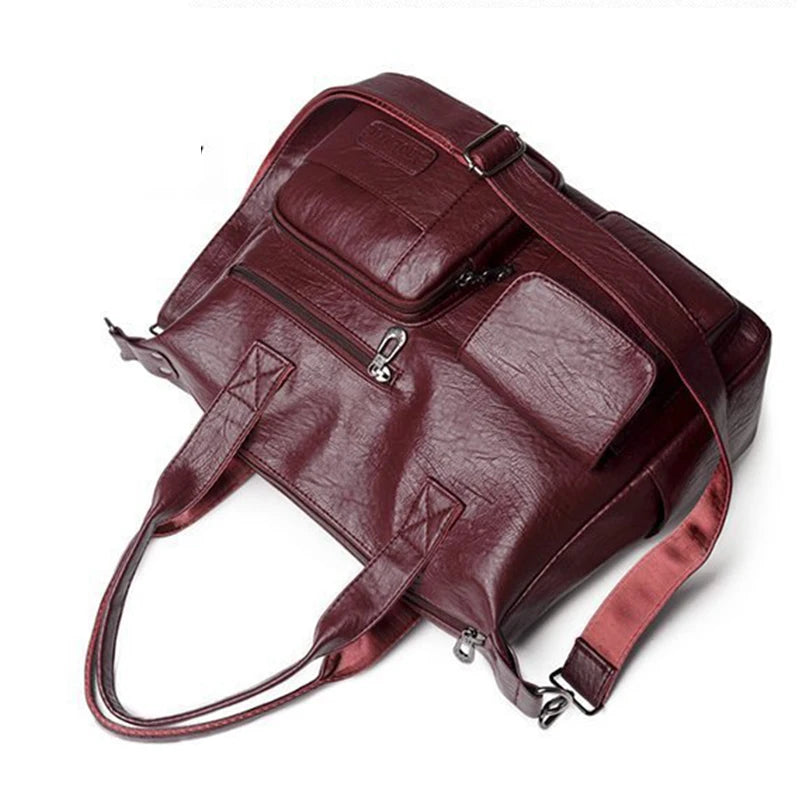 Luxury Shopping Handbags Female Shoulder Bags Designer PU Leather Crossbody Bags for Women Large Capacity Messenger Bag Totes