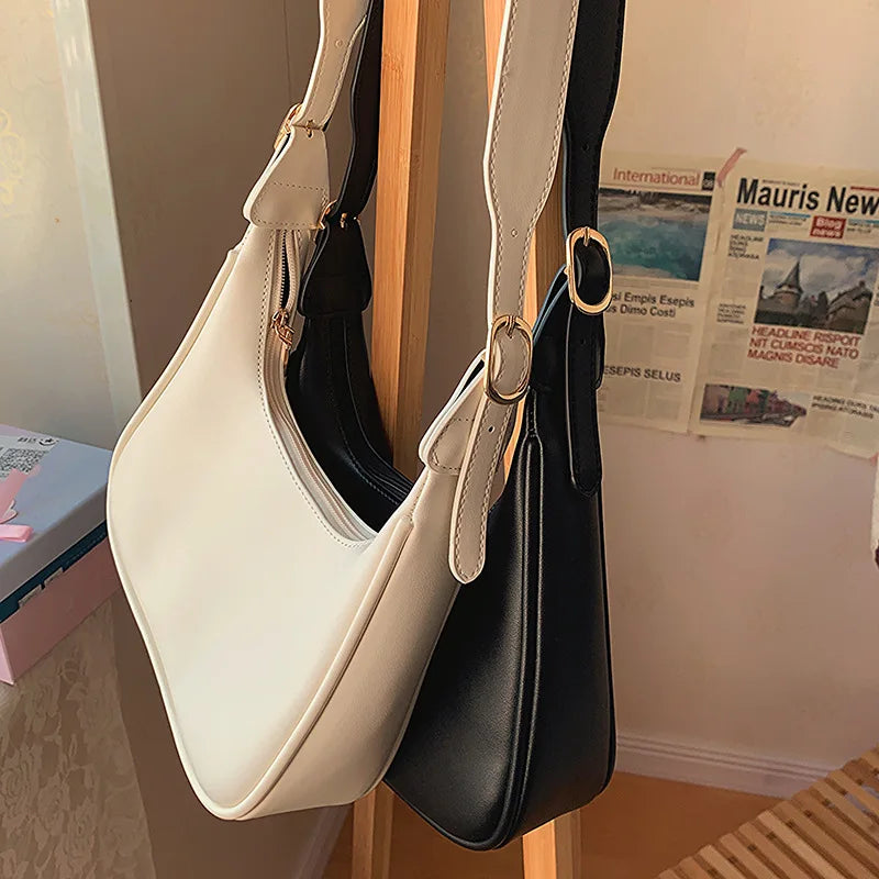 PU Leather Shoulder Messenger Bag Women Causal Luxury Handbags and Purse Female Designer Hobos Bag Small Brand Crossbody Bags
