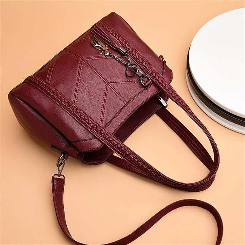Women Casual Tote Bags Female Handbag Large Capacity Shoulder Crossbody Bag for Women Vintage PU Leather Travel Hobos Bag