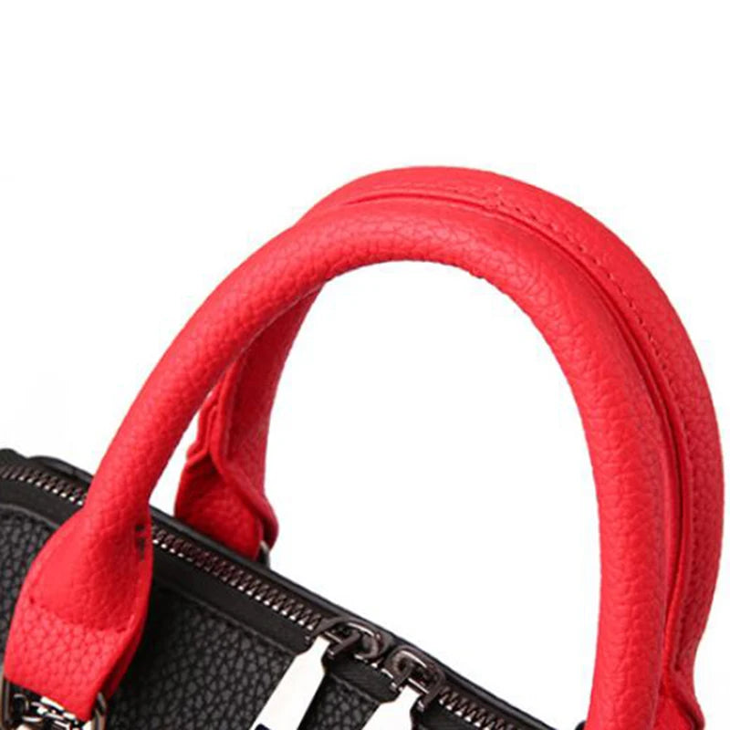 PU Leather Women Messenger Bag Fur Ball Crossbody Flap Bag Female  Shoulder Bag Solid Color Handbags