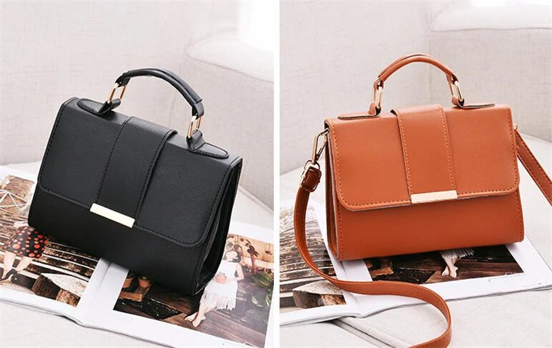 Retro Women Handbag Ladies Crossbody Messenger Bags High Quality PU Leather Female Flap Shoulder Bag New Arrival