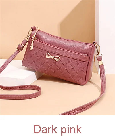 Women Bowknot Leather Small Handbags Female Shoulder Crossbody Bag High Quality Ladies Messenger Purse Tote