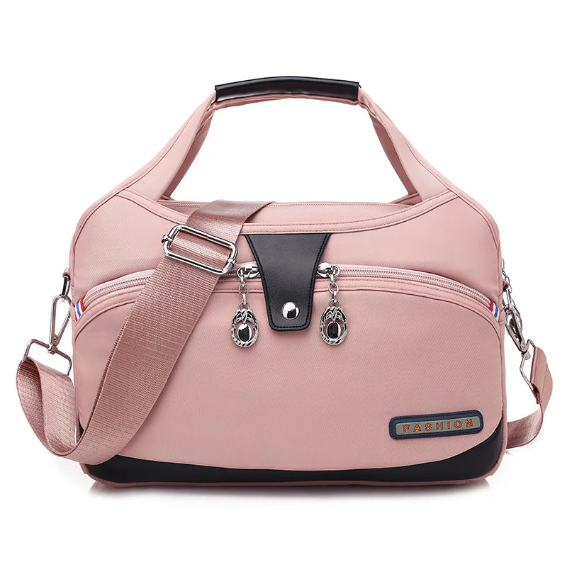 Women Crossbody Bags Large-Capacity Oxford Cloth Sling Crossbody Bag Waterproof Anti-Theft Female Travel Shopper Mommy Hand Bag