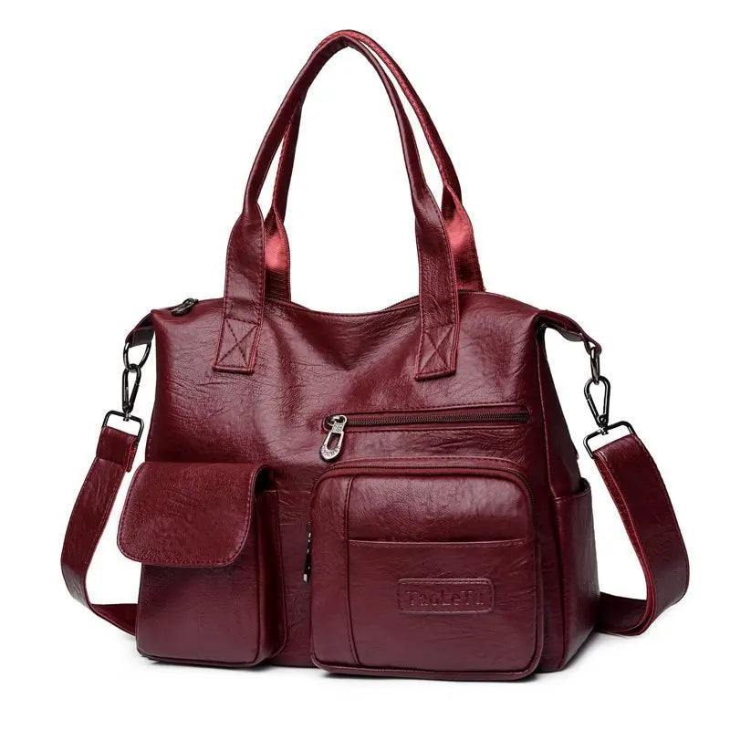 Luxury Shopping Handbags Female Shoulder Bags Designer PU Leather Crossbody Bags for Women Large Capacity Messenger Bag Totes