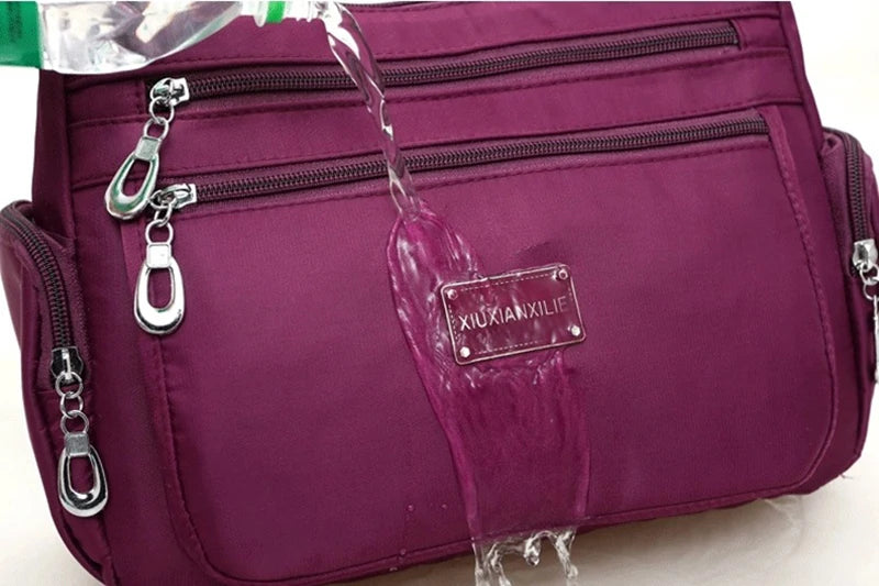 Women Casual Bolsos Messenger Bag Waterproof Nylon Shoulder Bag Large Capacity Mom Handbags Tote Crossbody Pack sac a main Purse