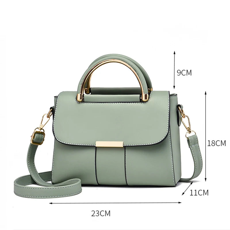 Luxury Small Handbag Women PU Leather Fashion Brand Crossbody Bags Lady Capacity Shoulder Messenger Bag Design Shopping Purse