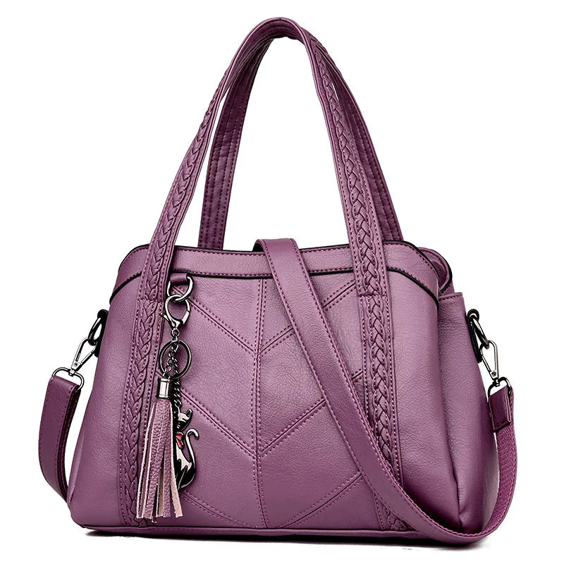Women Casual Tote Bags Female Handbag Large Capacity Shoulder Crossbody Bag for Women Vintage PU Leather Travel Hobos Bag