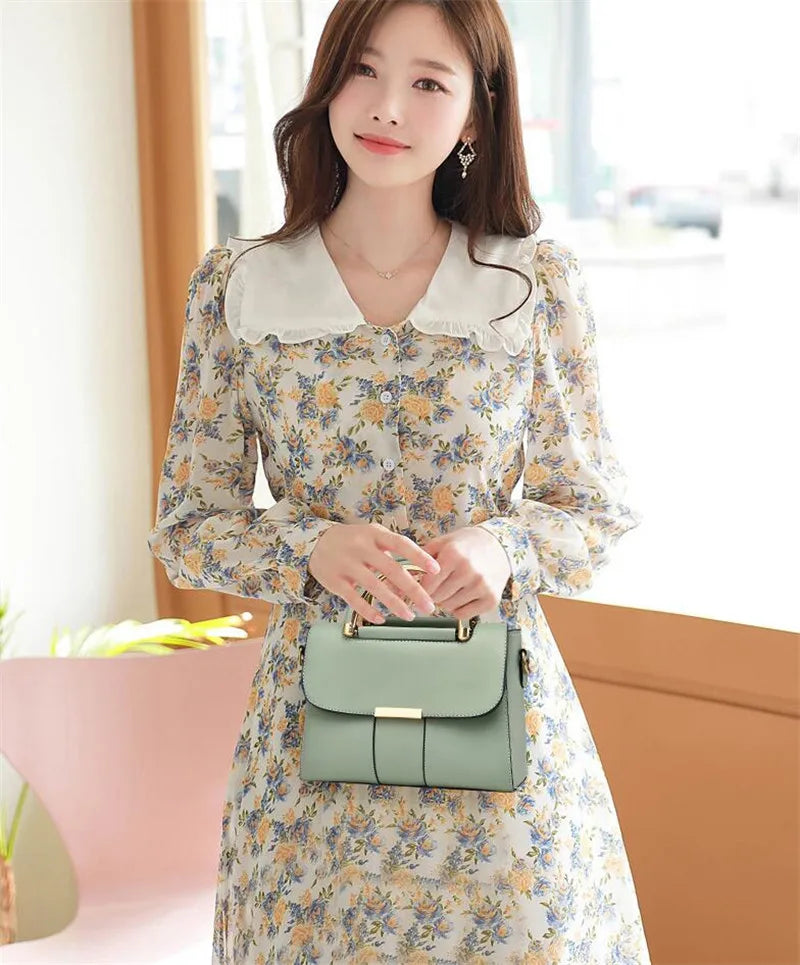 New Fashion Women Crossbody Shoulder Bags PU Leather Female Flap Messenger Bag Small Handbag Female New Purse Clutch