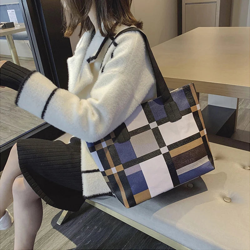 Casual Large Capacity Handbag Totes For Women Big Size Pu Leather Shoulder Bag Shopping Pack Female Daily Use Bag sac à main