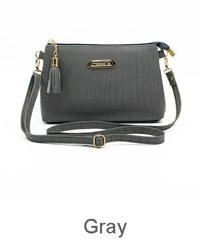 Fashion Alligator Pattern Shoulder Messenger Bags for Women PU Leather Handbag Small Phone Purse Crossbody Pack