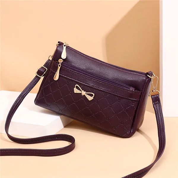 Women Bowknot Leather Small Handbags Female Shoulder Crossbody Bag High Quality Ladies Messenger Purse Tote