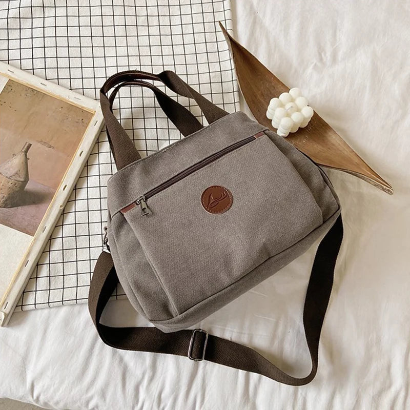 Women Casual Handbags Canvas Crossbody Bag for Woman Big Capacity Shoulder Tote Female Shopping Designer Messenger Bags bolso