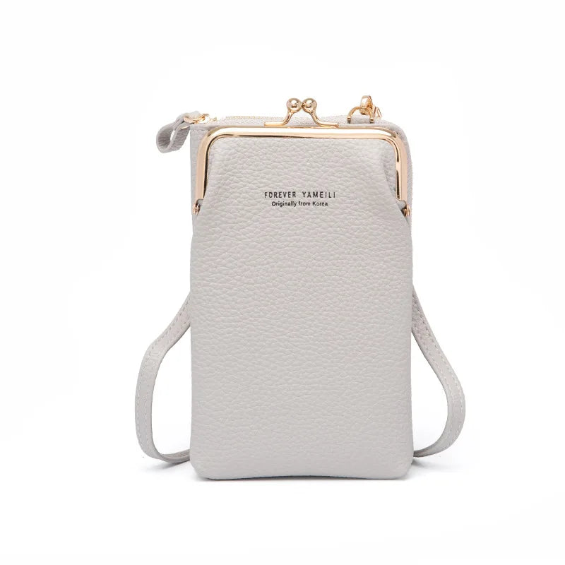 Fashion New Large Capacity Phone Purse for Women PU Leather Crossbody Shoulder Bag Pouch Female Casual Handbag Pack
