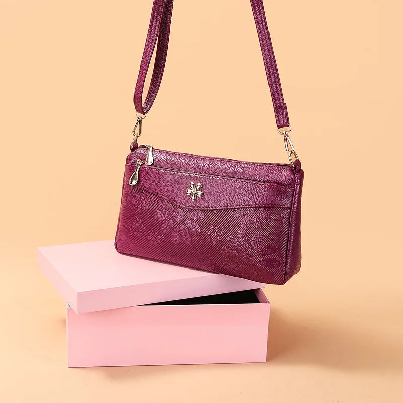 Retro Printing Crossbody Bag Women's Handbag Multifunction Shoulder Messenger S hopping Cellphone Purse Lady Mommy Bag  feminin