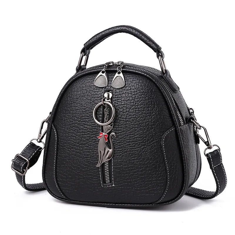New Fashion Small Women Handbags PU Leather Shoulder Bag Female Cute Crossbody Purse Messenger Bag Pack