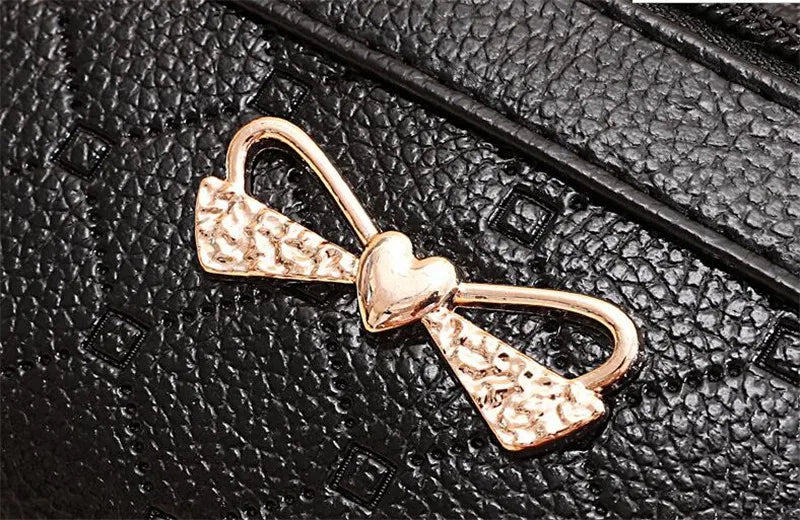 Women Bowknot Leather Small Handbags Female Shoulder Crossbody Bag High Quality Ladies Messenger Purse Tote