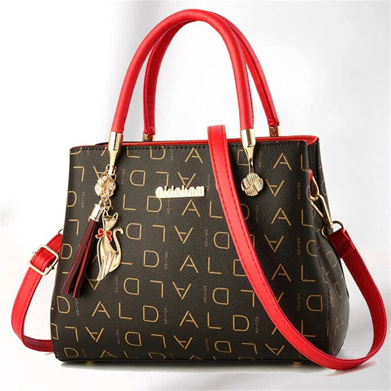 Artificial leather Women's Bags Luxury Shoulder Messenger Bag Crossbody For Women big capacity letter printing wild Ladies bags
