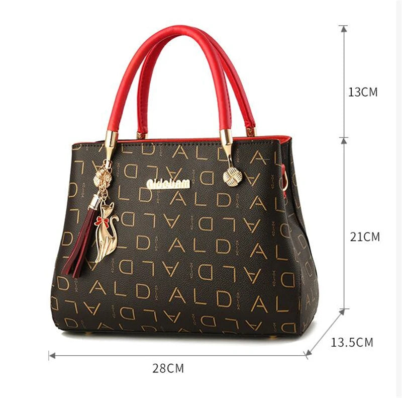 Artificial leather Women's Bags Luxury Shoulder Messenger Bag Crossbody For Women big capacity letter printing wild Ladies bags