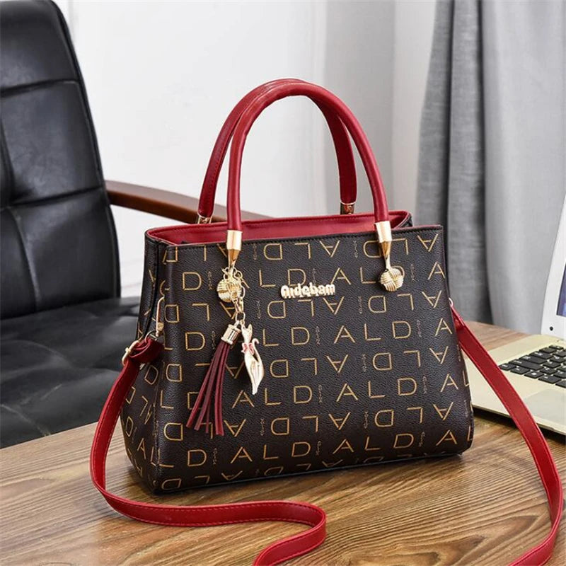 Artificial leather Women's Bags Luxury Shoulder Messenger Bag Crossbody For Women big capacity letter printing wild Ladies bags