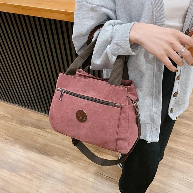 Women Casual Handbags Canvas Crossbody Bag for Woman Big Capacity Shoulder Tote Female Shopping Designer Messenger Bags bolso