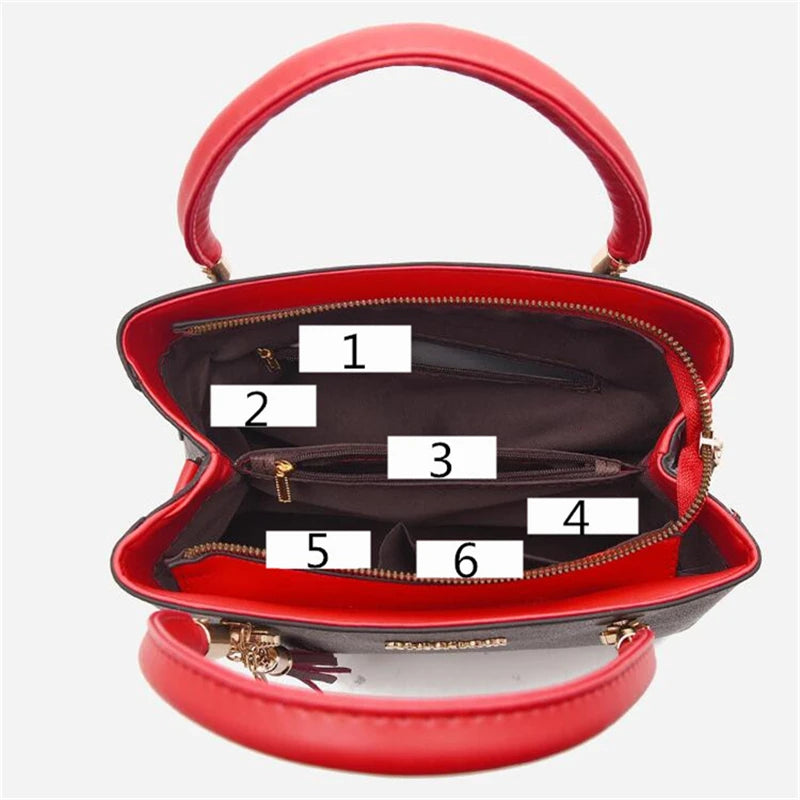 Artificial leather Women's Bags Luxury Shoulder Messenger Bag Crossbody For Women big capacity letter printing wild Ladies bags