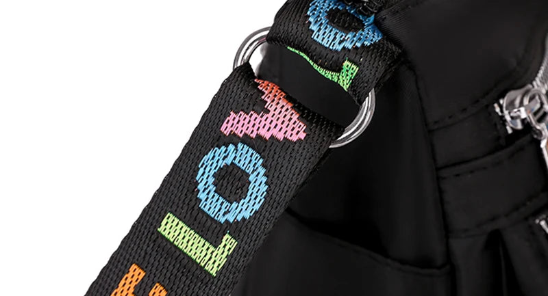 Women's Crossbody Bag Waterproof Nylon Oxford Shoulder Messenger Bags Casual Large Capacity Handbag Ladies Travel Shopping Tote