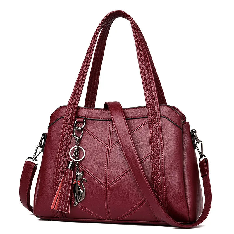Women Casual Tote Bags Female Handbag Large Capacity Shoulder Crossbody Bag for Women Vintage PU Leather Travel Hobos Bag