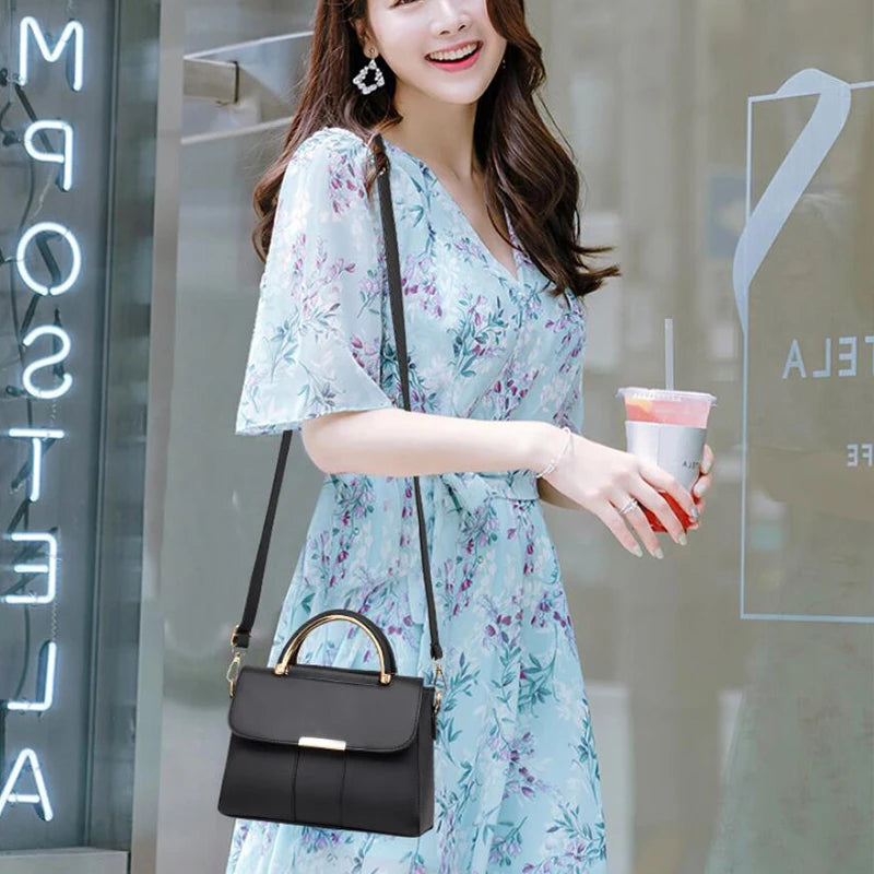 Luxury Small Handbag Women PU Leather Fashion Brand Crossbody Bags Lady Capacity Shoulder Messenger Bag Design Shopping Purse