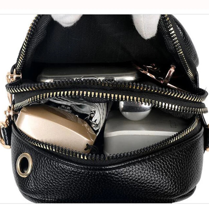 Simple Design PU Leather Crossbody Shoulder Bags for Women Spring Retro Branded Handbags and Purses Ladies Mobile Phone sac