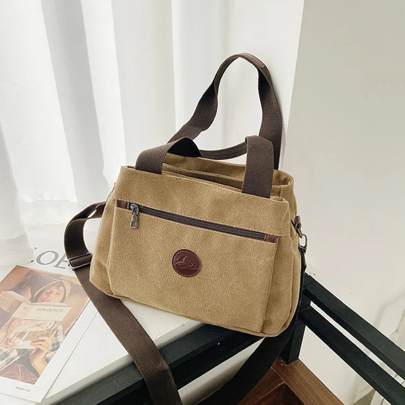 Women Casual Handbags Canvas Crossbody Bag for Woman Big Capacity Shoulder Tote Female Shopping Designer Messenger Bags bolso