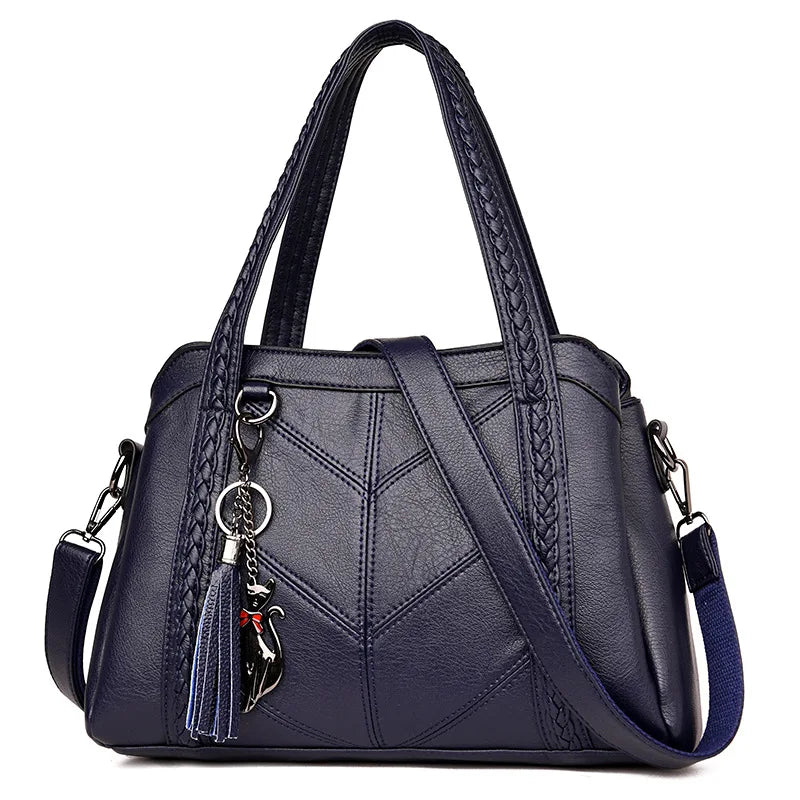 Women Casual Tote Bags Female Handbag Large Capacity Shoulder Crossbody Bag for Women Vintage PU Leather Travel Hobos Bag