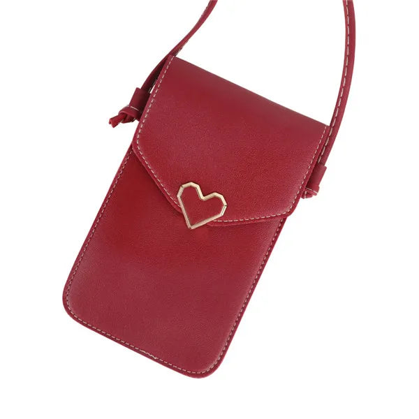 Soft Leather Crossbody Bags for Women Solid Color Shoulder Bag Cell Phone Purse Small Handbags Girls NEW