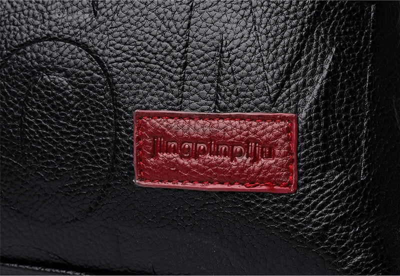 Fashion Letter Handle Bag Women PU Leather Shoulder Bag Large Capacity Handbag Designer Brands Crossbody Bag Lady Purse Femme
