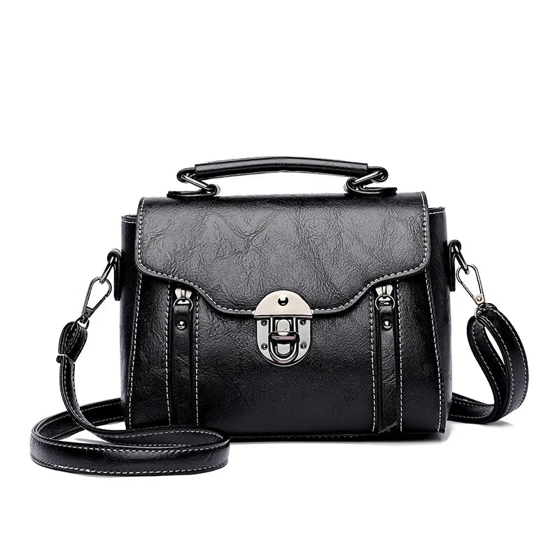 Women's Handbag New PU Leather Fashion Lock Design Large Capacity Shoulder Bag Female Crossbody Tote Messenger Bag bolsos