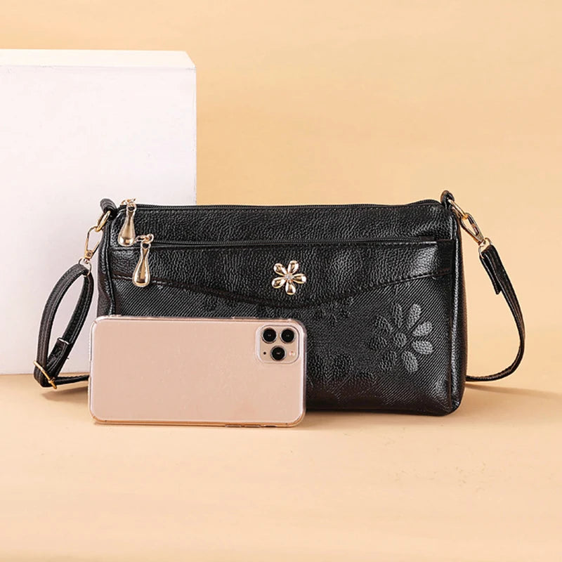 Retro Printing Crossbody Bag Women's Handbag Multifunction Shoulder Messenger S hopping Cellphone Purse Lady Mommy Bag  feminin
