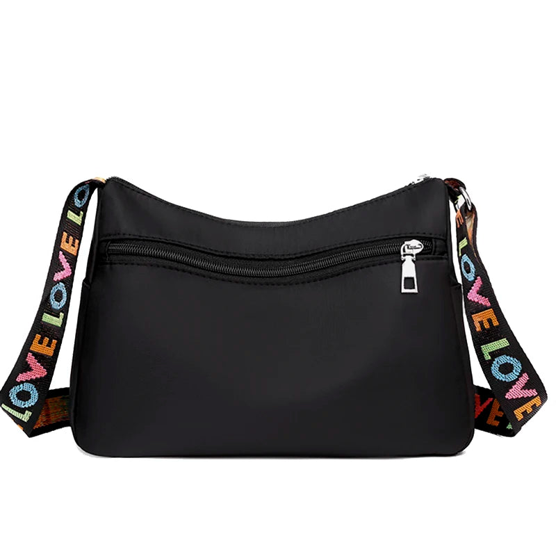 Women's Crossbody Bag Waterproof Nylon Oxford Shoulder Messenger Bags Casual Large Capacity Handbag Ladies Travel Shopping Tote
