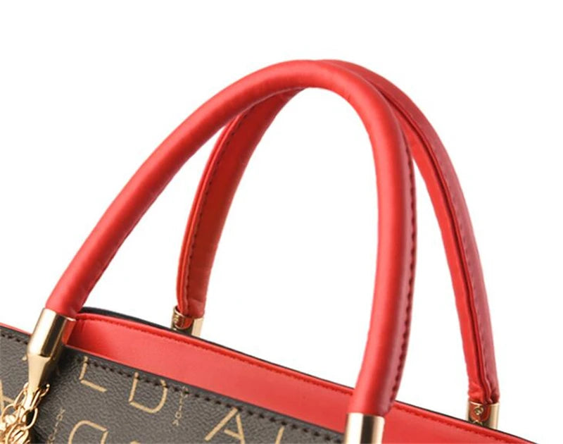 Artificial leather Women's Bags Luxury Shoulder Messenger Bag Crossbody For Women big capacity letter printing wild Ladies bags