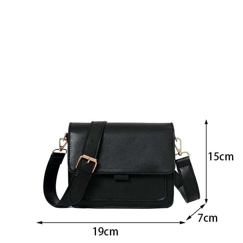 Sewing Thread Women's Shoulder Bags Pu Hasp Ladies Crossbody Bags on Sale 2024 High Quality Free Shipping Bolsas Femininas