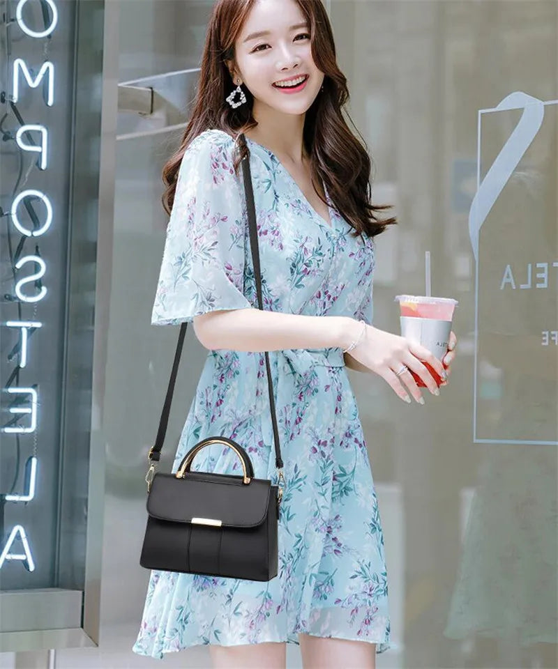 New Fashion Women Crossbody Shoulder Bags PU Leather Female Flap Messenger Bag Small Handbag Female New Purse Clutch